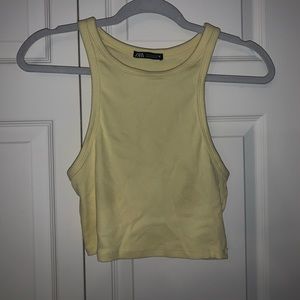 Yellow Cropped Tank